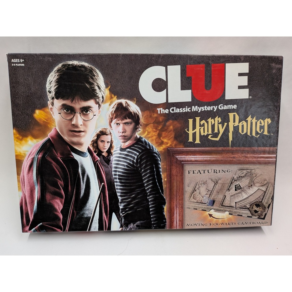 Harry Potter Clue Board Game USAopoly Moving Hogwarts Mystery Game 2008 Edition